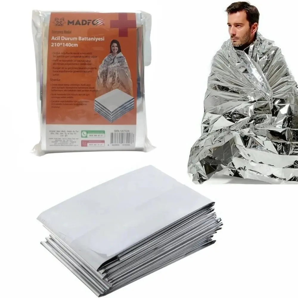 Madfox Emergency Blanket Acil Durum Battaniyesi 210*140cm 2