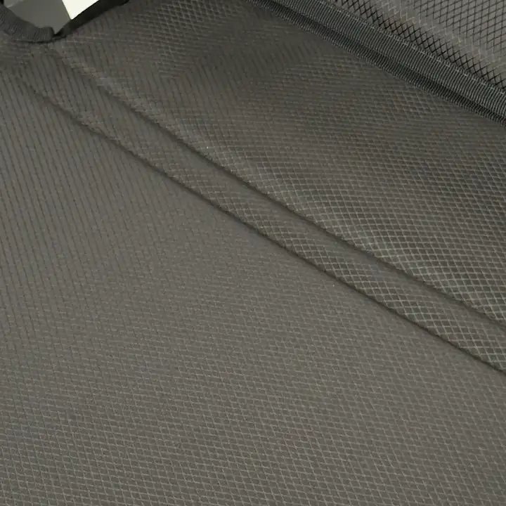 KVOX Stepp sandalyenin özel örgü Oxford kumaşı ve dikiş hattı, makro çekim