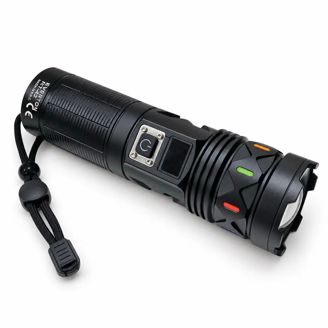Everton RT-42 50W 5000 Lumen Lazer LED Şarjlı Çok Fonksiyonlu Taktik El Feneri 4