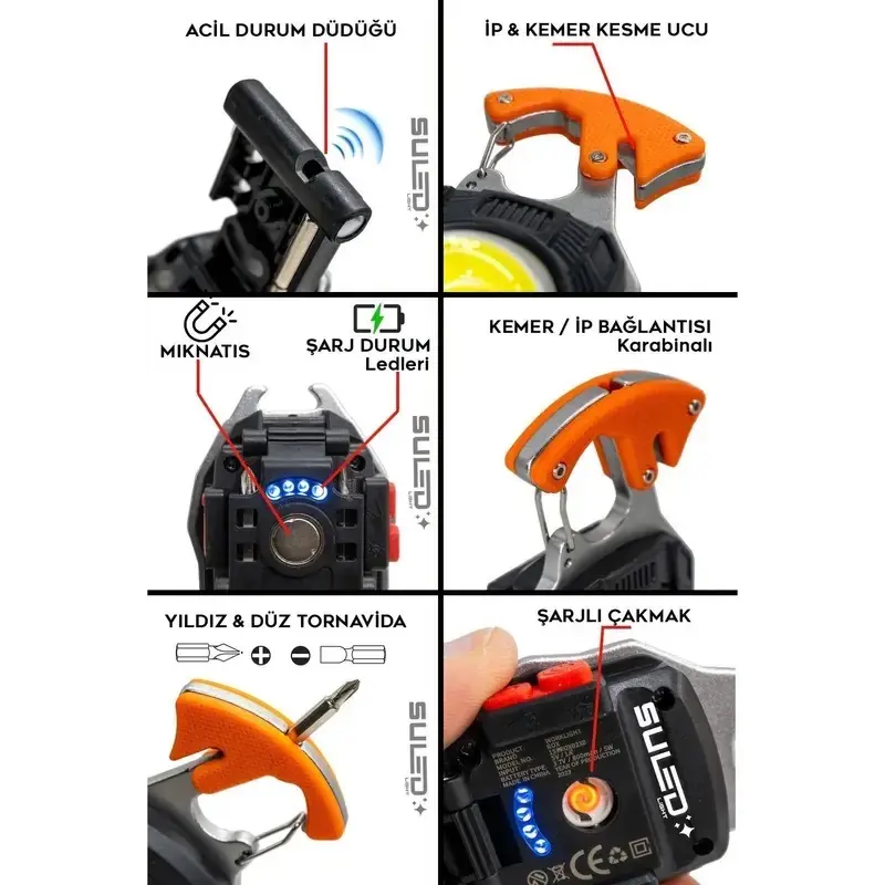 SAFE-KEY Çok Amaçlı Işık “Cebindeki Hayatta Kalma Kiti”  3