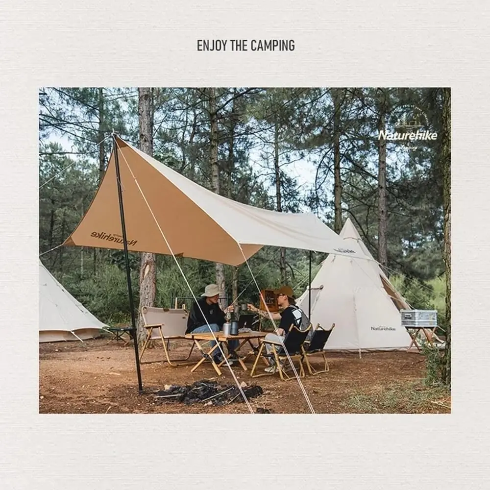 Naturehike Profound 9.6 Carpa Glamping Aile Çadırı | Cotton Pyramid Kanvas | 4
