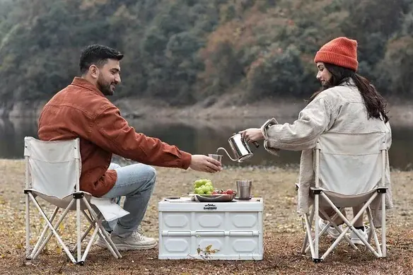 CAMPFESTO İstanbul Katlanabilir Saklama Kutusu Kapaklı Organizer Kamp & Araç Depolama Kutusu 2
