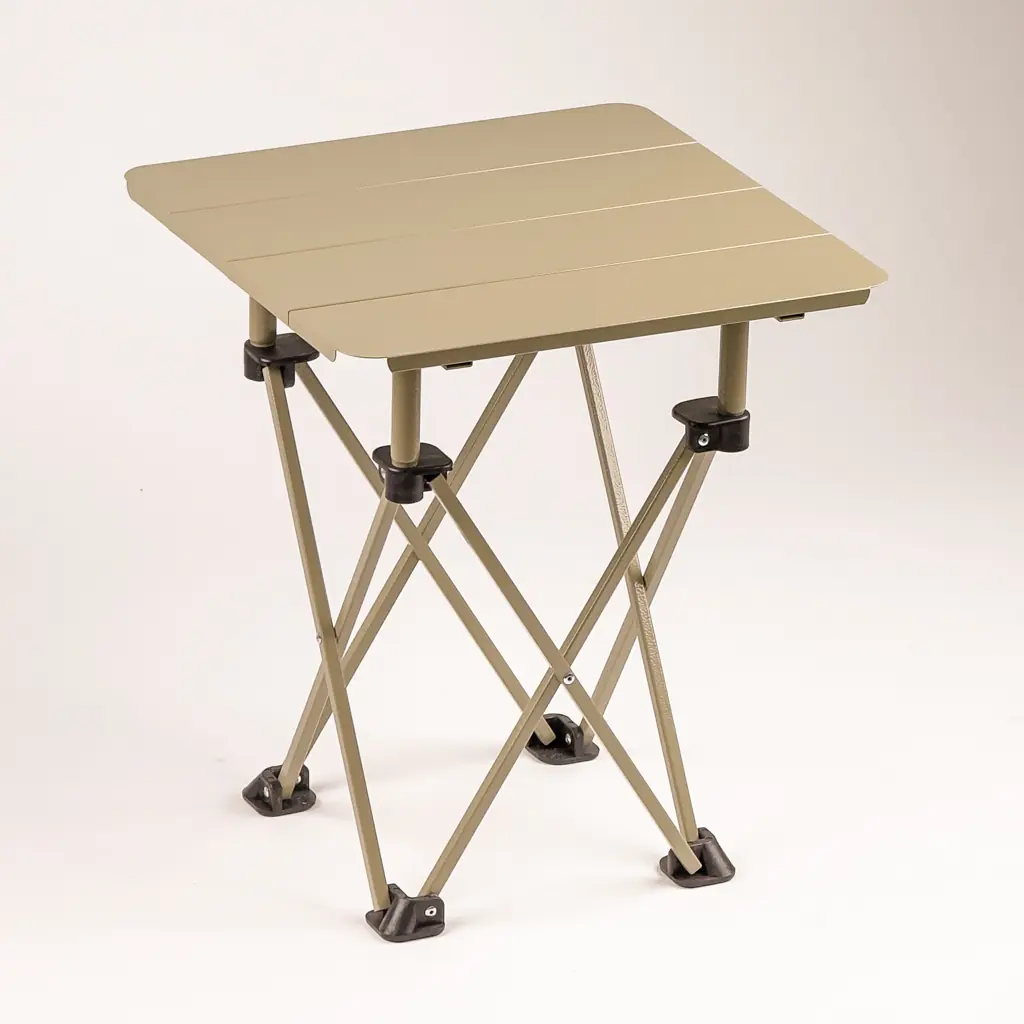 KVOX Axis Iron Motosiklet Kamp Masası, Topcase'e Sığan Küçük Katlanır Masa, 40 × 40 cm, 100 kg