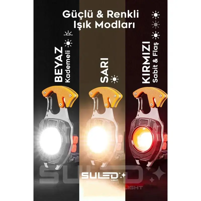 SAFE-KEY Çok Amaçlı Işık “Cebindeki Hayatta Kalma Kiti”  6