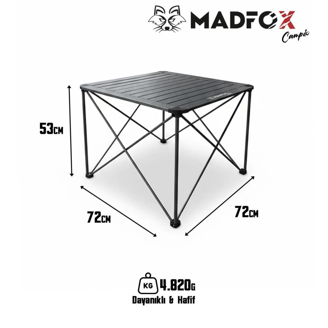 Madfox Campix Katlanır Kamp Masası Büyük 6